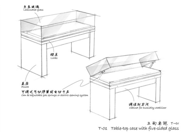 文物展柜定制设计图